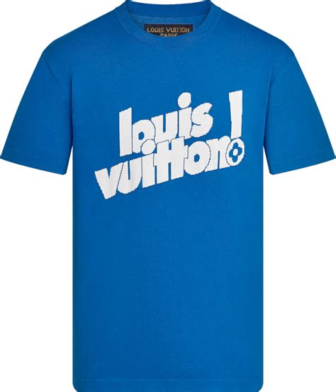 lv t shirt blue|louis vuitton Lv t shirts.